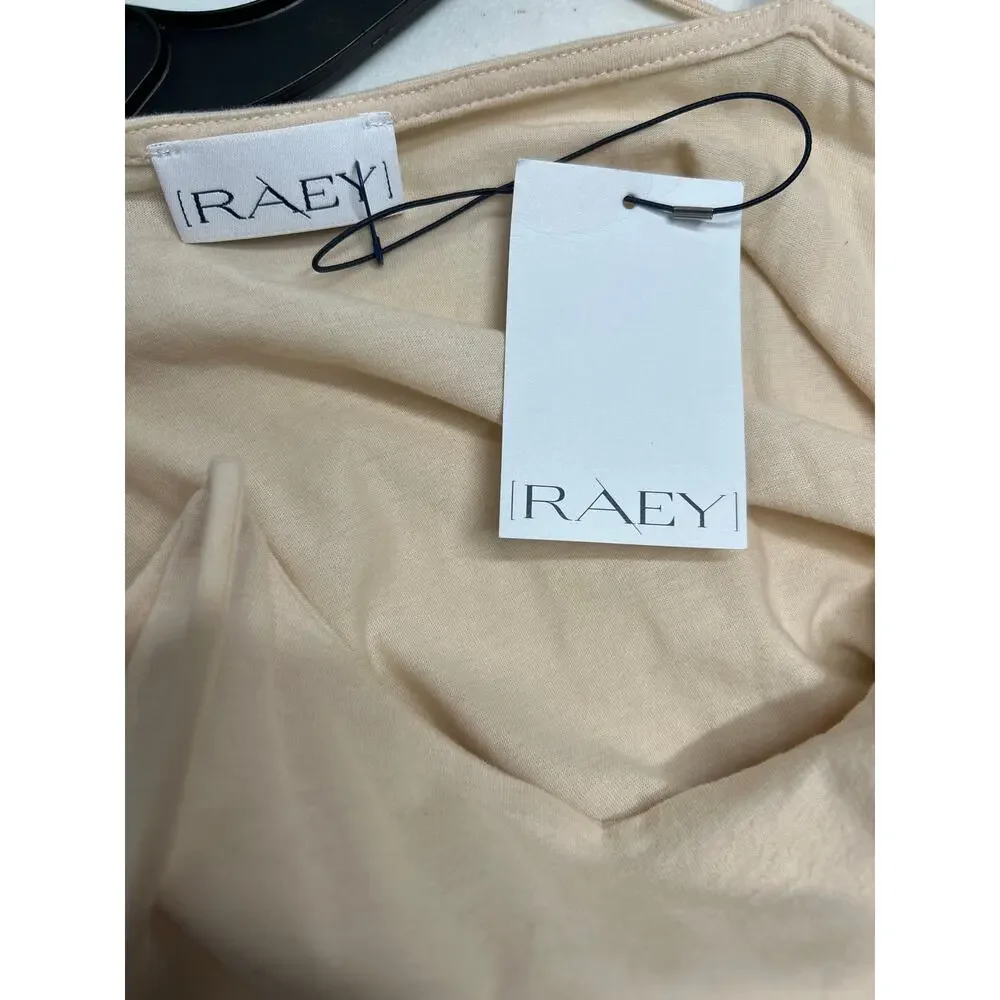 RAEY Square-Neck Cotton-Blend Jersey Maxi Slip Dress in Ivory. NWT. Size 8 US - Picture 10 of 10